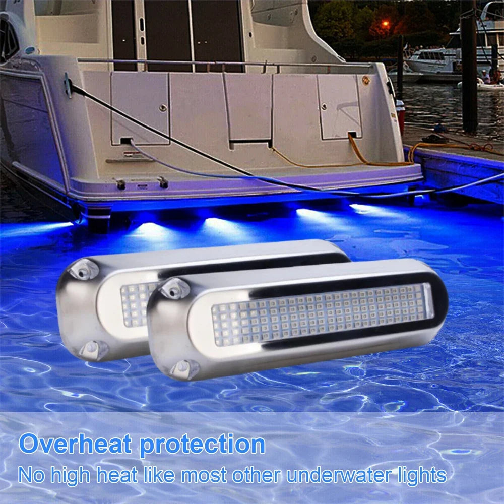 2PCS 120 LED Underwater Boat Lights