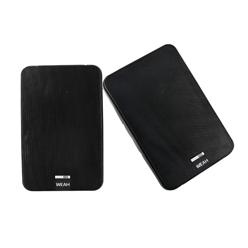 100W 5-Inch Full Range Bookshelf Speakers (Black)