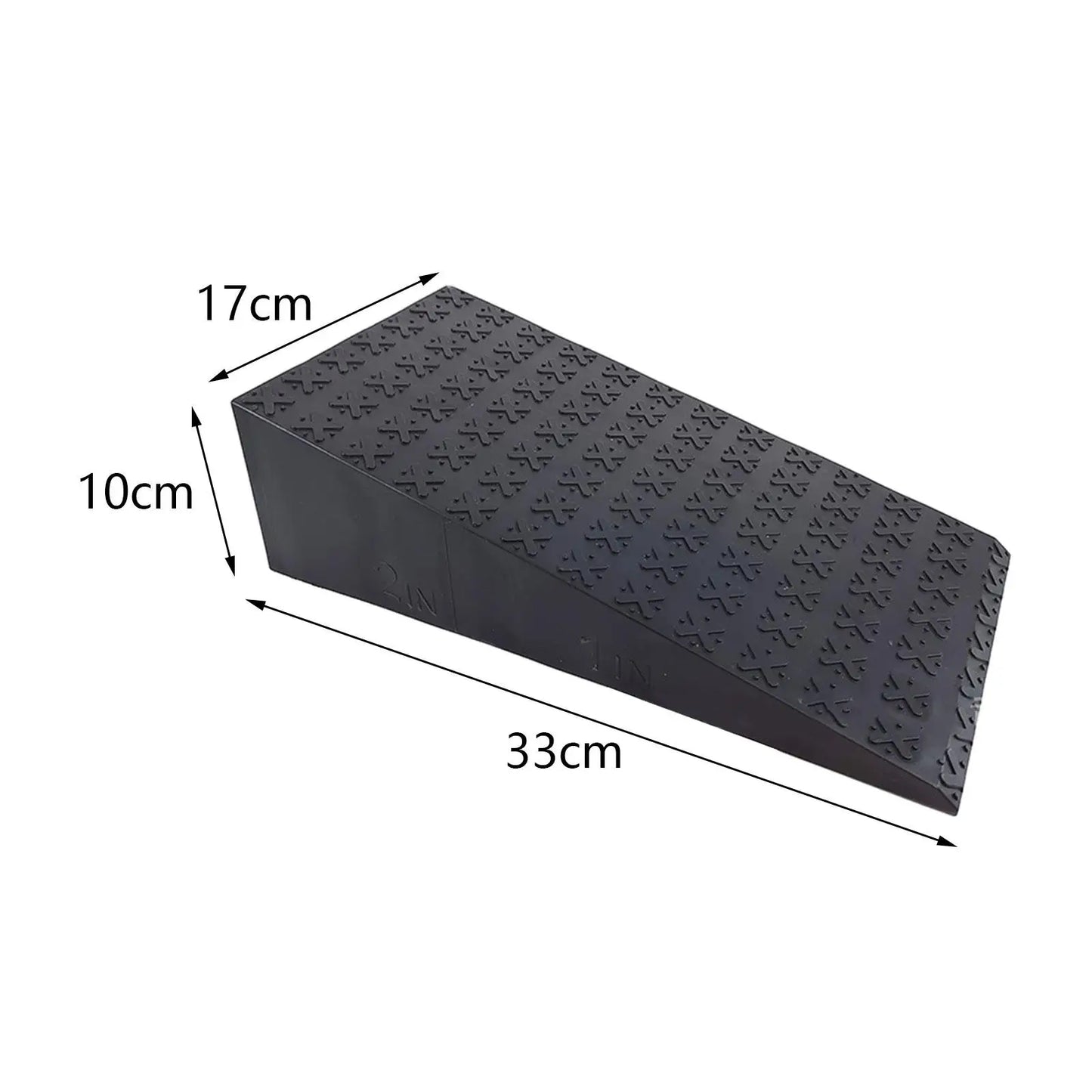 2PCS Squat Wedge Heel & Calf Stretcher Board (Black)