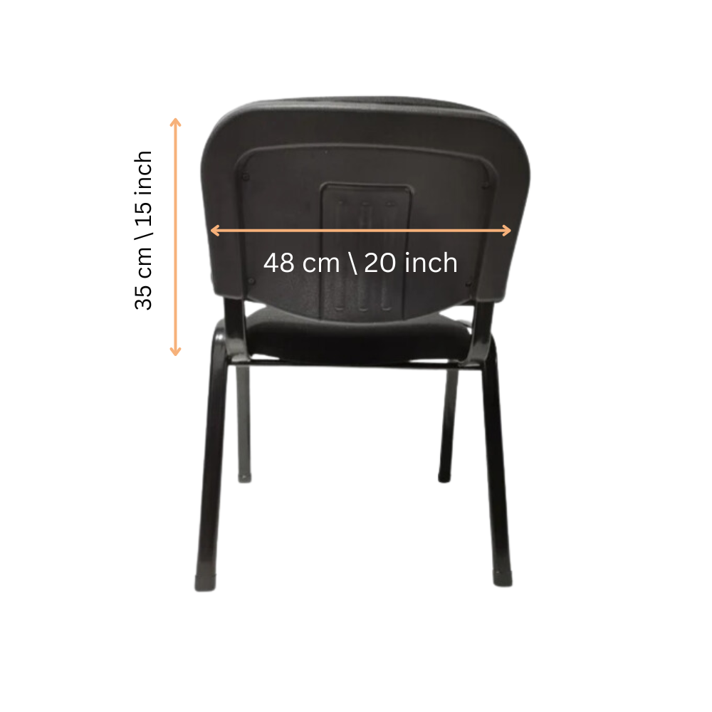 Lecture Chair with Table Top for Classroom Lecture Training Conference (Set of 6-Black)