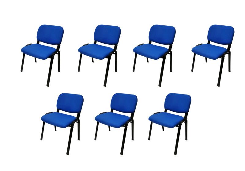 Blue NNE Stacking Chairs(Set of 7) Linkabe - NNE Furniture