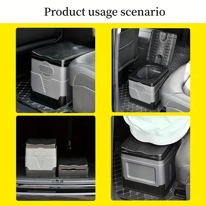 Portable Outdoor Toilet - Foldable and Movable (Grey)