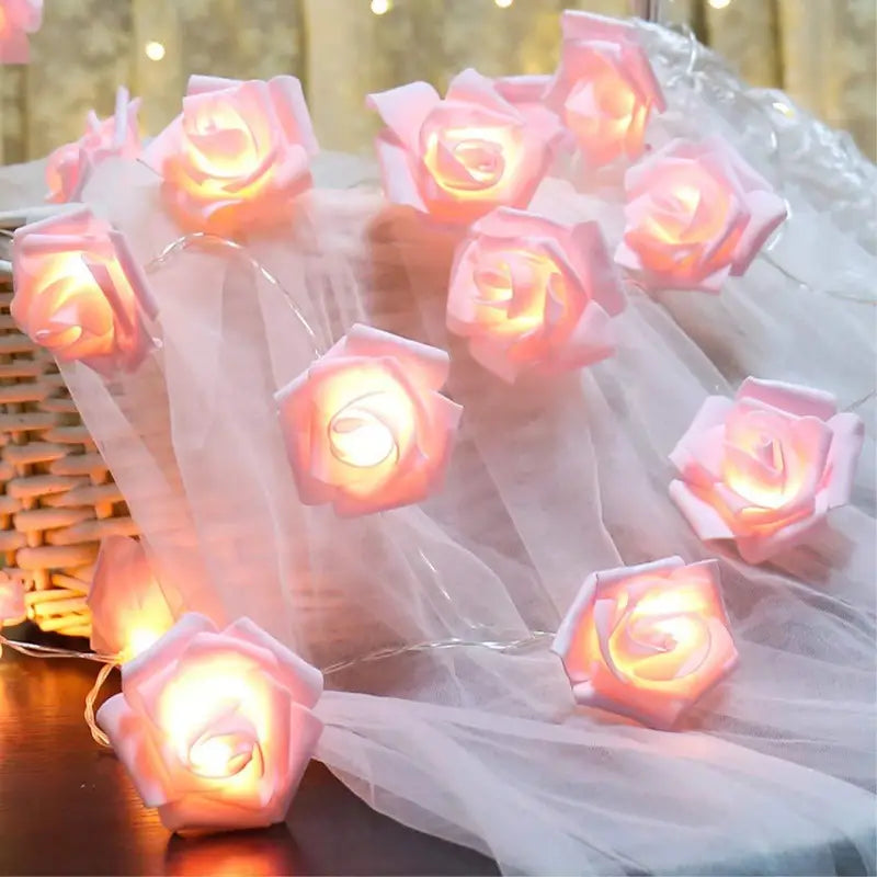 Romantic LED Rose String Lights