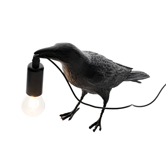 1pc Gothic LED USB Crow Lamp - With Antique Metal Claw