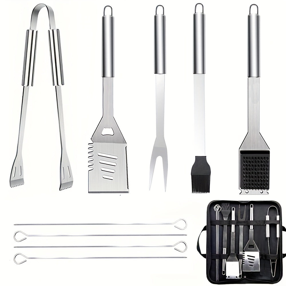 BBQ Grilling Stainless Steel Accessories Set (10pcs)