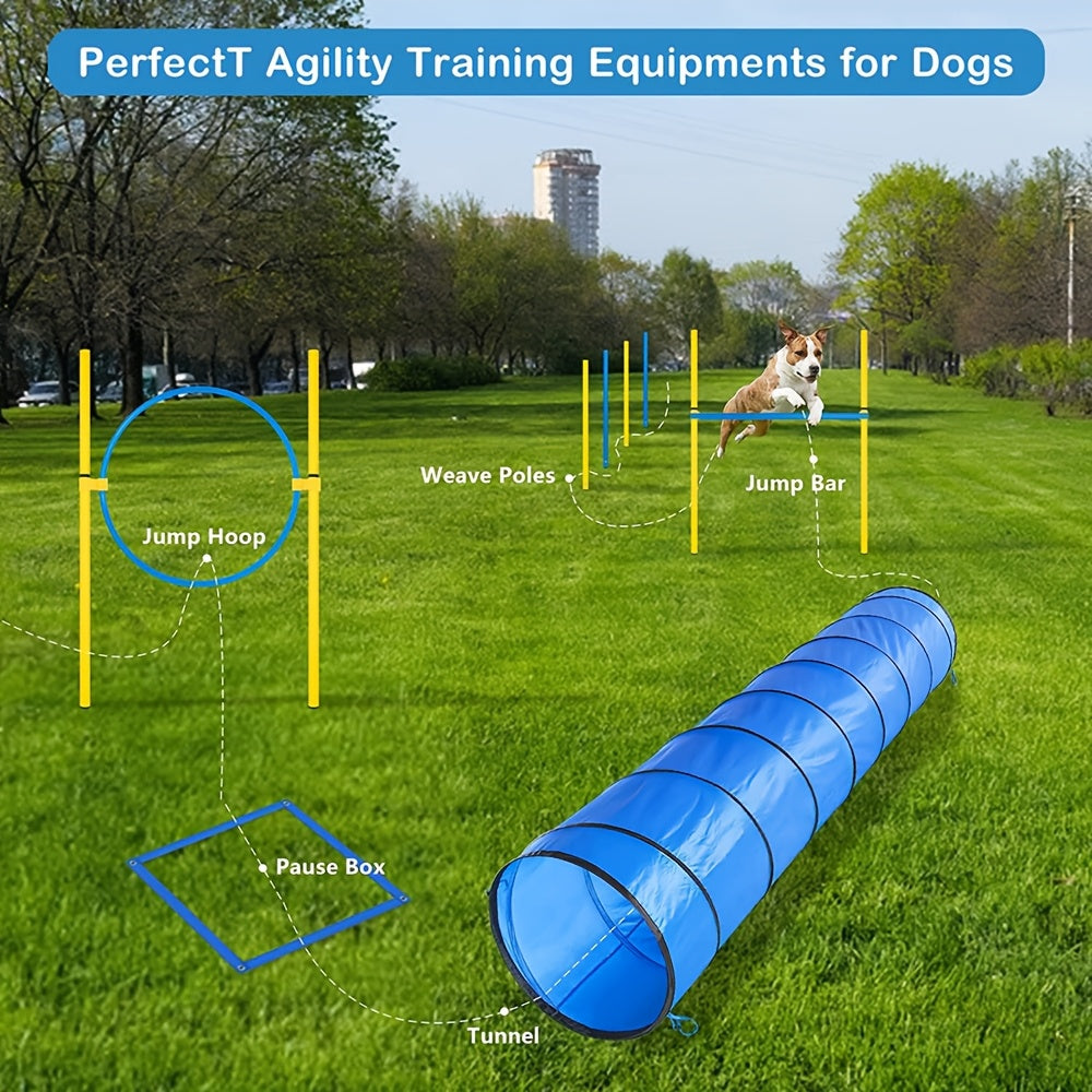Foldable Dog Agility Training Tunnel