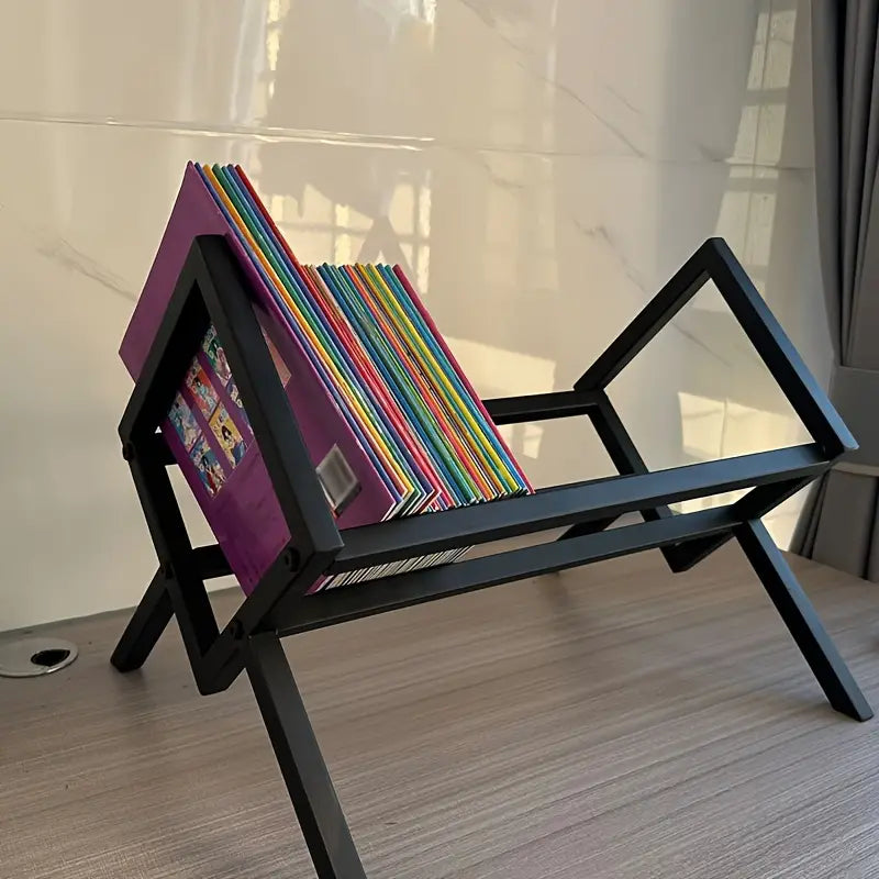 Metal Desktop Cubby Shelf - Black Finish