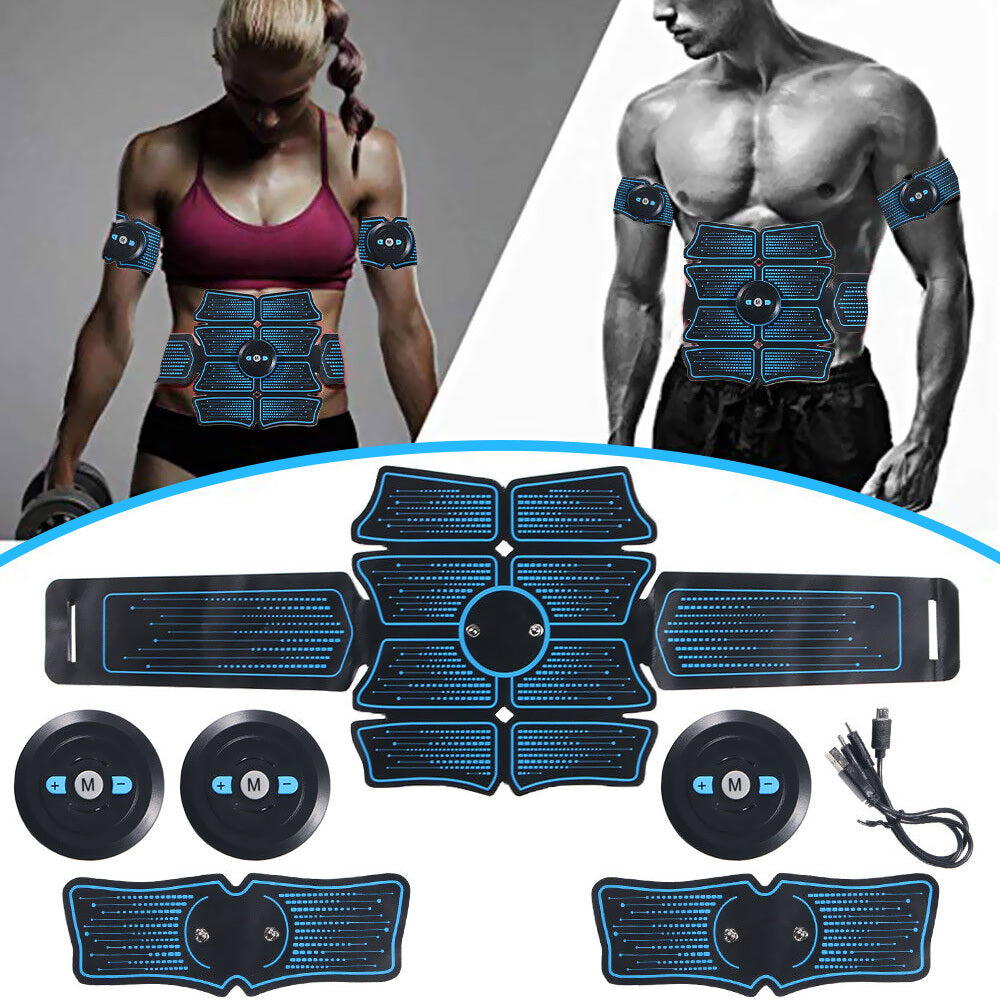 USB Rechargeable Muscle Toner Set for Abdomen & Arms