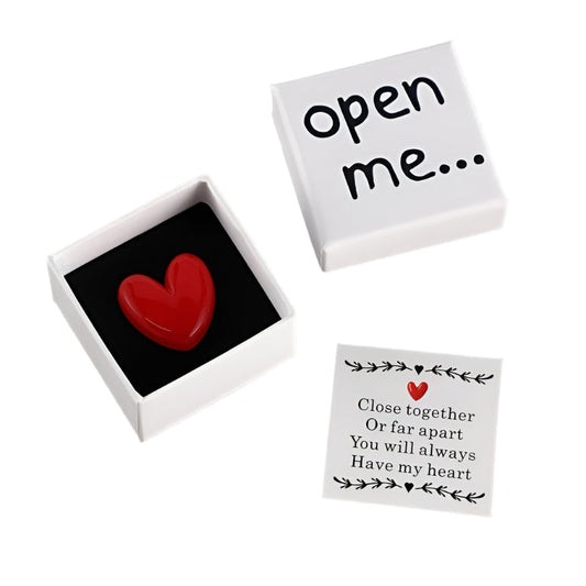 Open Me Surprise Gift Box with Resin Heart