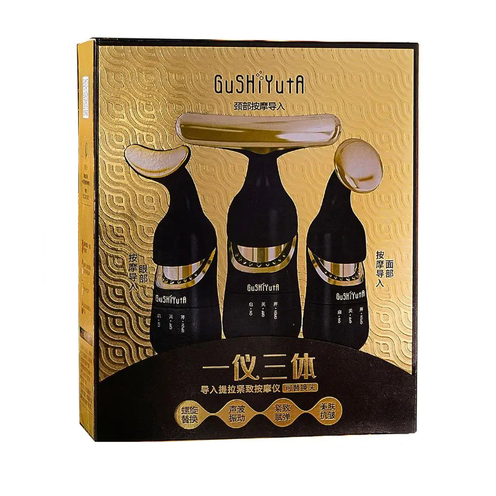 3-in-1 Face Massager V-Line Lifting & Anti-Aging Black