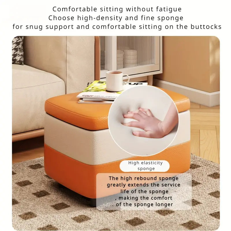 Classic Storage Bench - Orange White