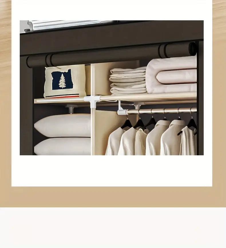 Modern Clothes Storage Wardrobe with Dustproof Cover