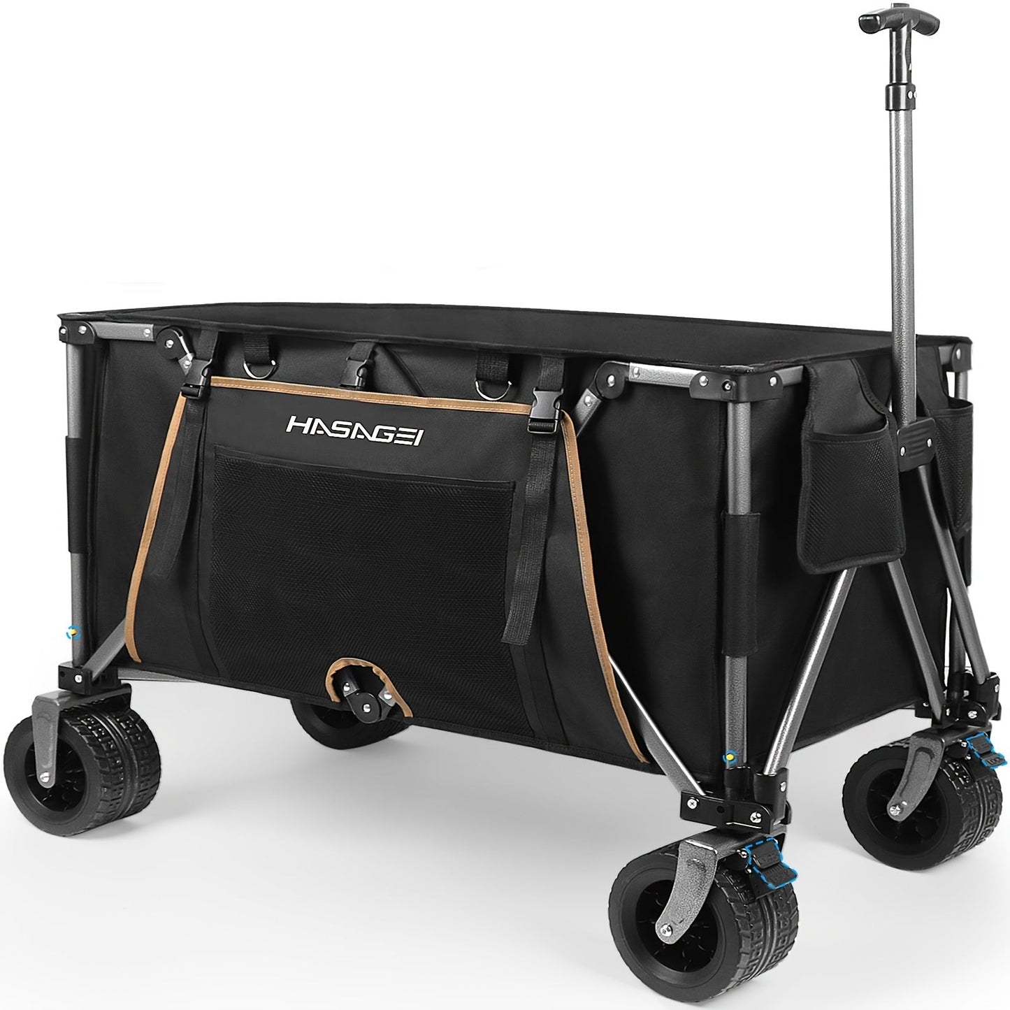 Folding Utility Wagon with Large Wheels