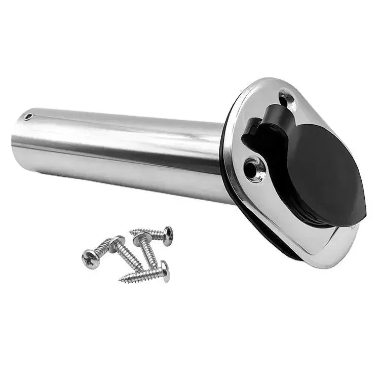 316 Stainless Steel Fishing Rod Holder with PVC Cap