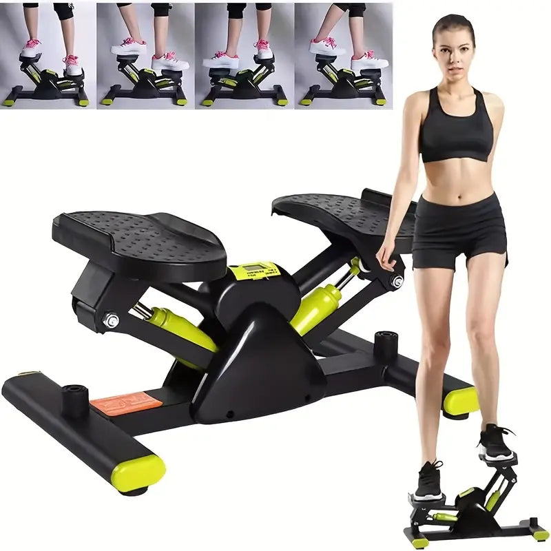 1pc Indoor Mechanical Leg Training Stepper - Green