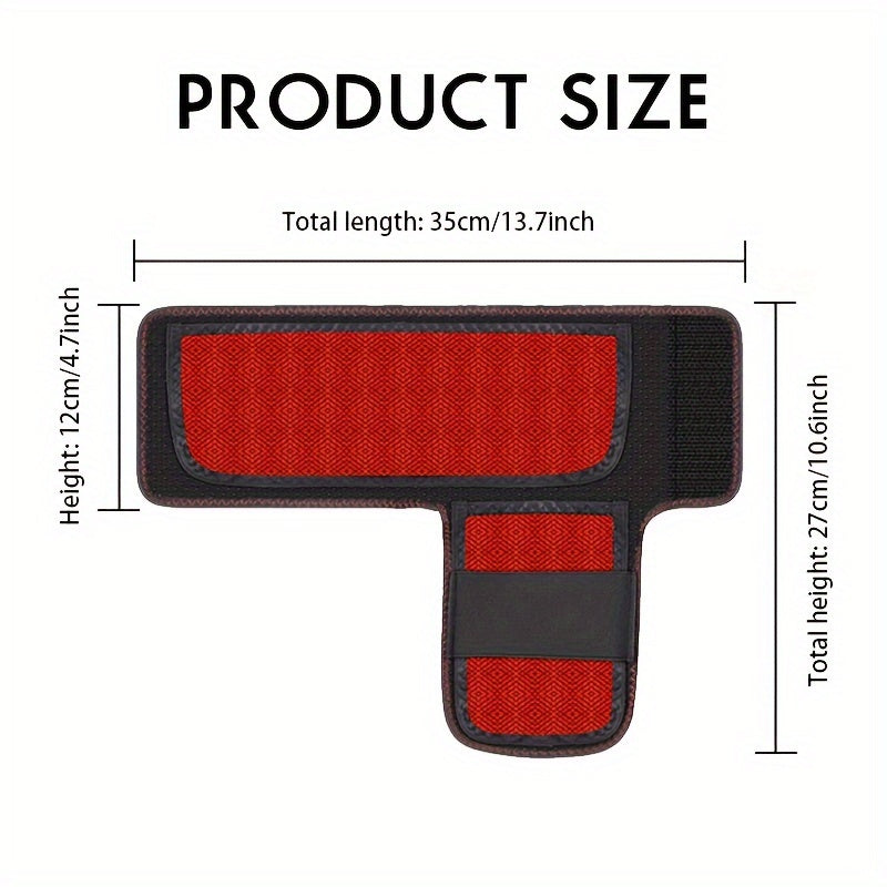 USB Heated Ankle Brace with Massage Function - Black