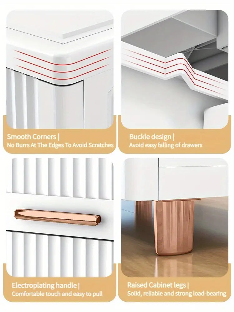 Effortlessly decluttering with the Plastic Drawer Storage Cabinet Organizer