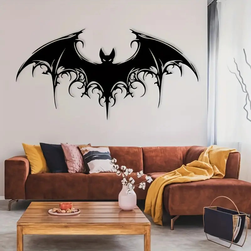 Victorian Gothic - Giant Majestic Bat Metal Wall Art
