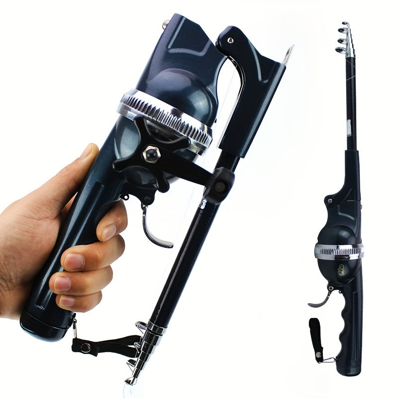 Fishing Rod with Built-in Reel and Line