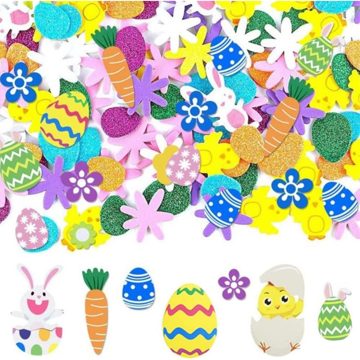 Easter DIY Craft Kit with Bunny and Egg Stickers