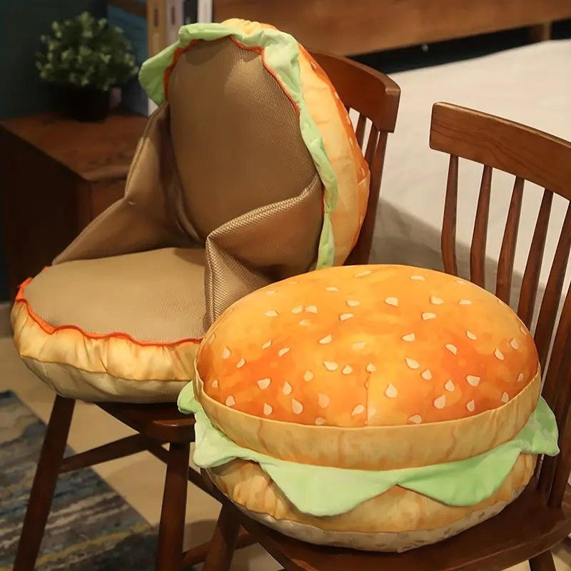 Delicious Burger Pillow Cushion
