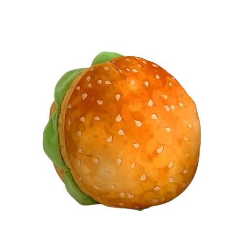 Delicious Burger Pillow Cushion