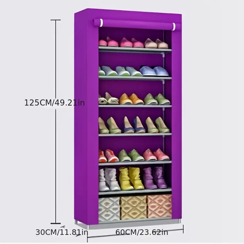 Safeguard your shoes with this dust-proof cabinet, keeping them clean and organized