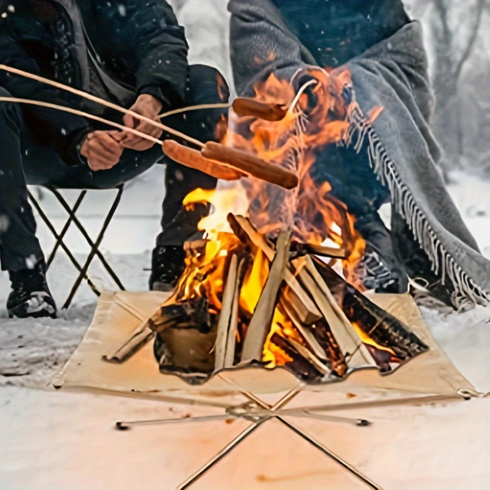 Outdoor Folding Stainless Steel Fire Pit Rack