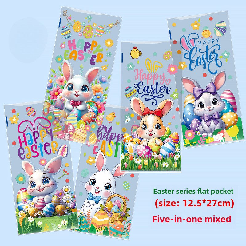 50pcs Easter Rabbit Gift Packaging Bags