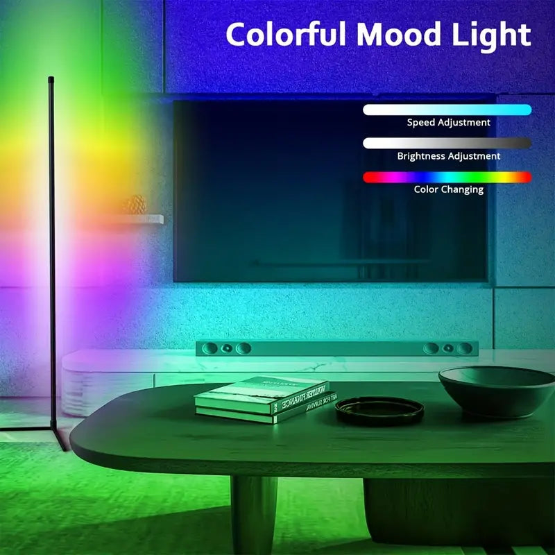 RGB Remote Control Wall Corner Ambient Light - 1.5m Height