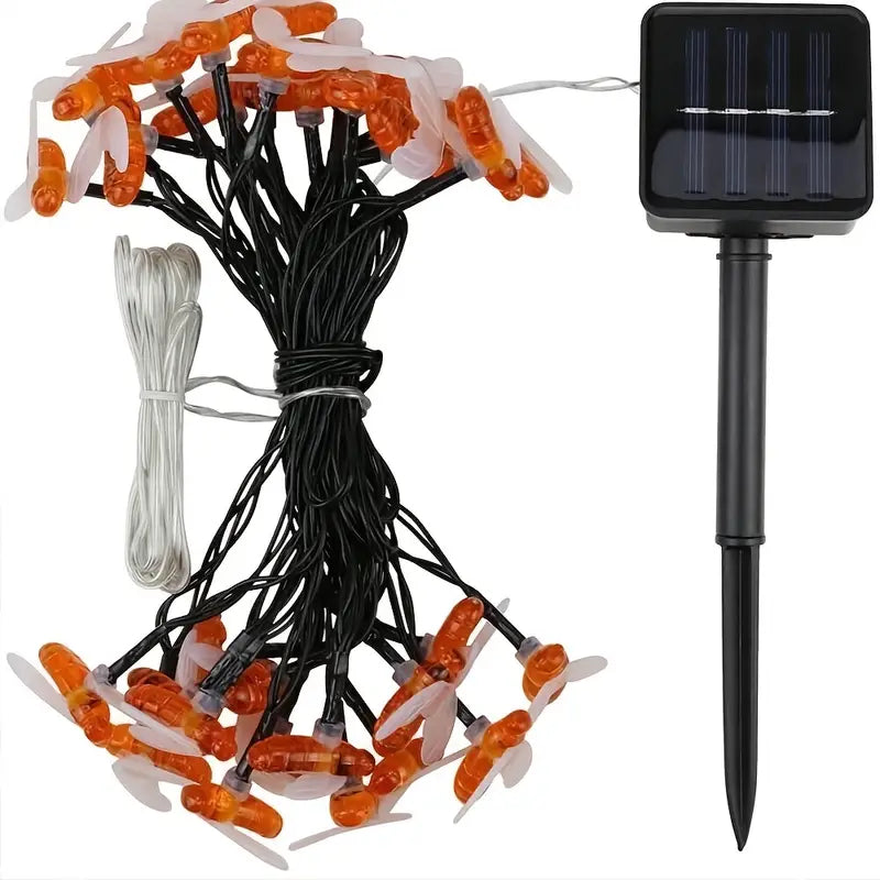 Buzzing with Holiday Magic: Christmas Honey Bee Fairy Lights