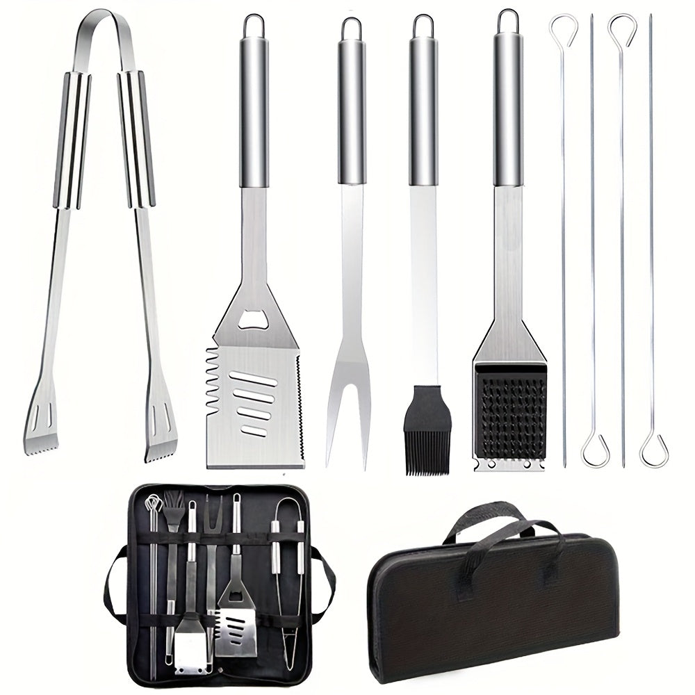 BBQ Grilling Stainless Steel Accessories Set (10pcs)