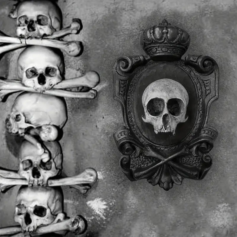 Gothic Skull Wall Hanging Decor - Resin Pendant