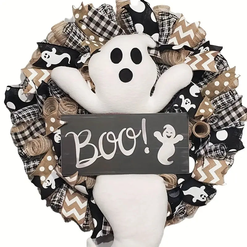 Ghostly Greetings: Haunting Halloween Wreaths