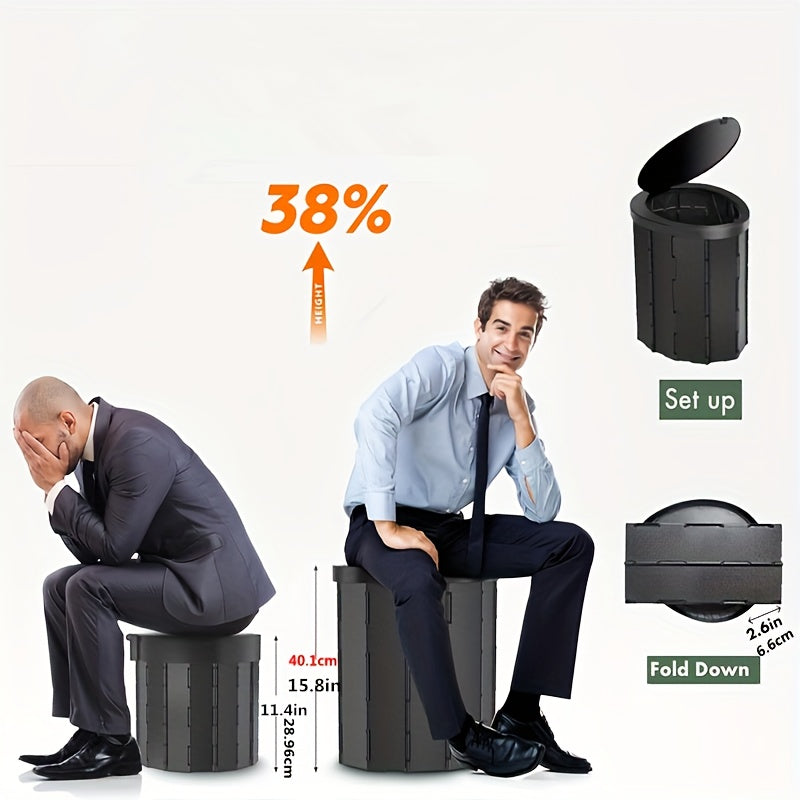 Portable Pop-Up Camping Toilet Kit for Adults