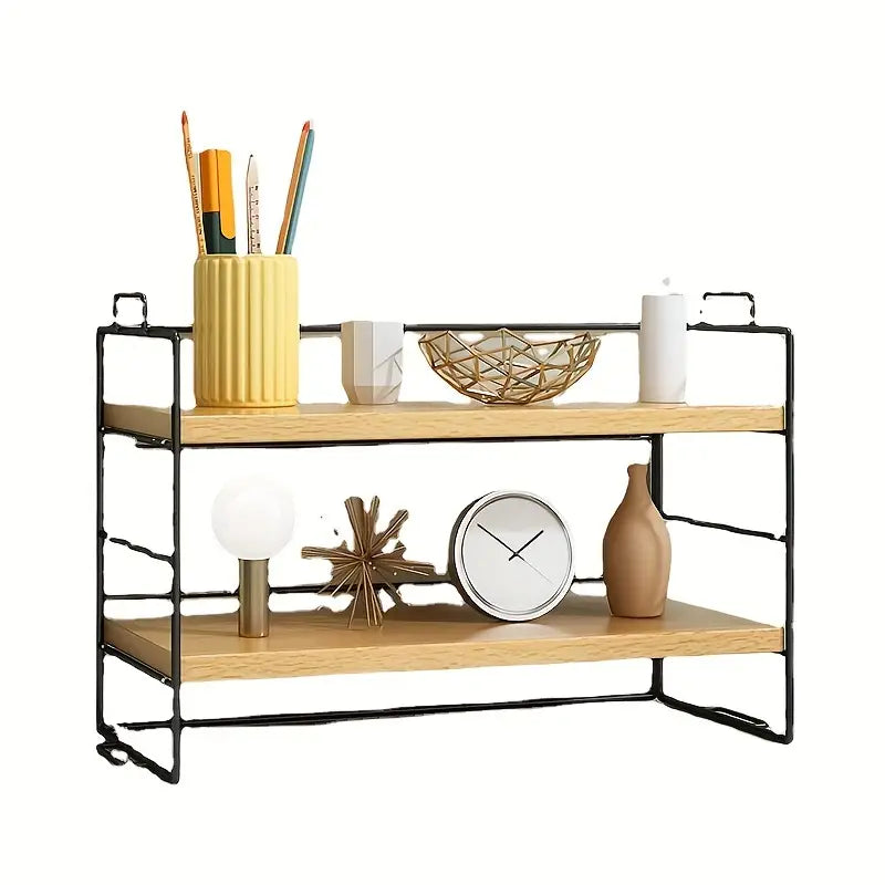 Desktop Shelf Organizer with Multi-layer Design