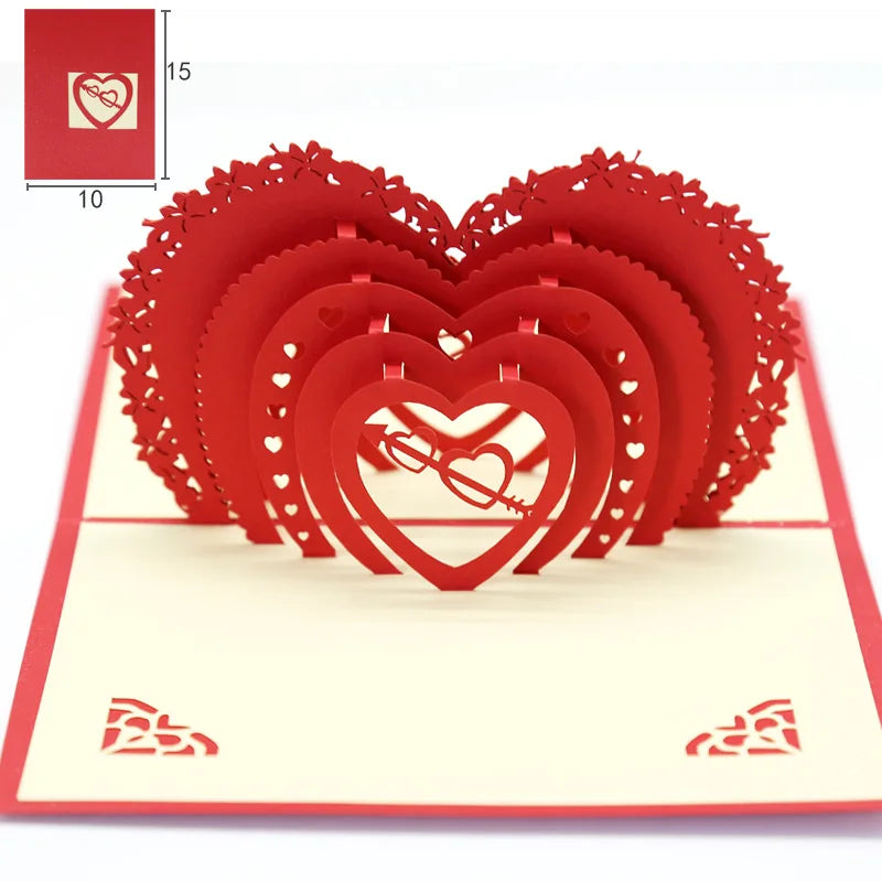 3D Pop Up Love Card for Valentines & Anniversaries