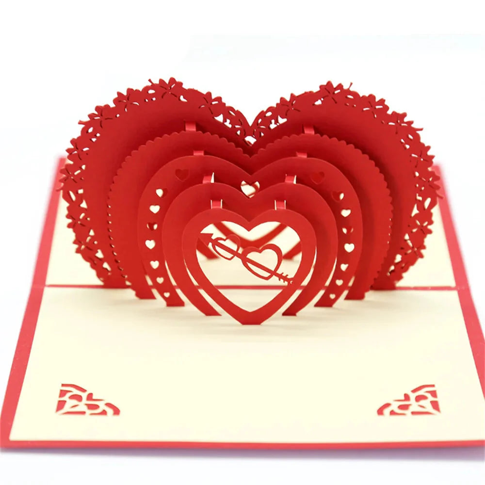 3D Pop Up Love Card for Valentines & Anniversaries