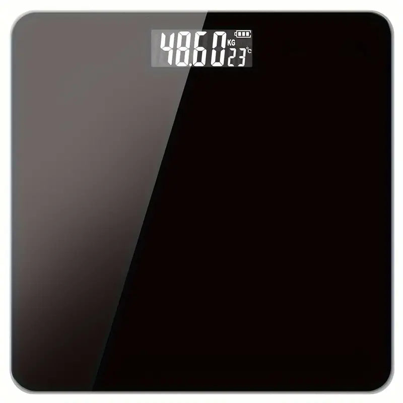 Durable Electronic Body Weight Scale - High Precision, Battery-Powered (Black)
