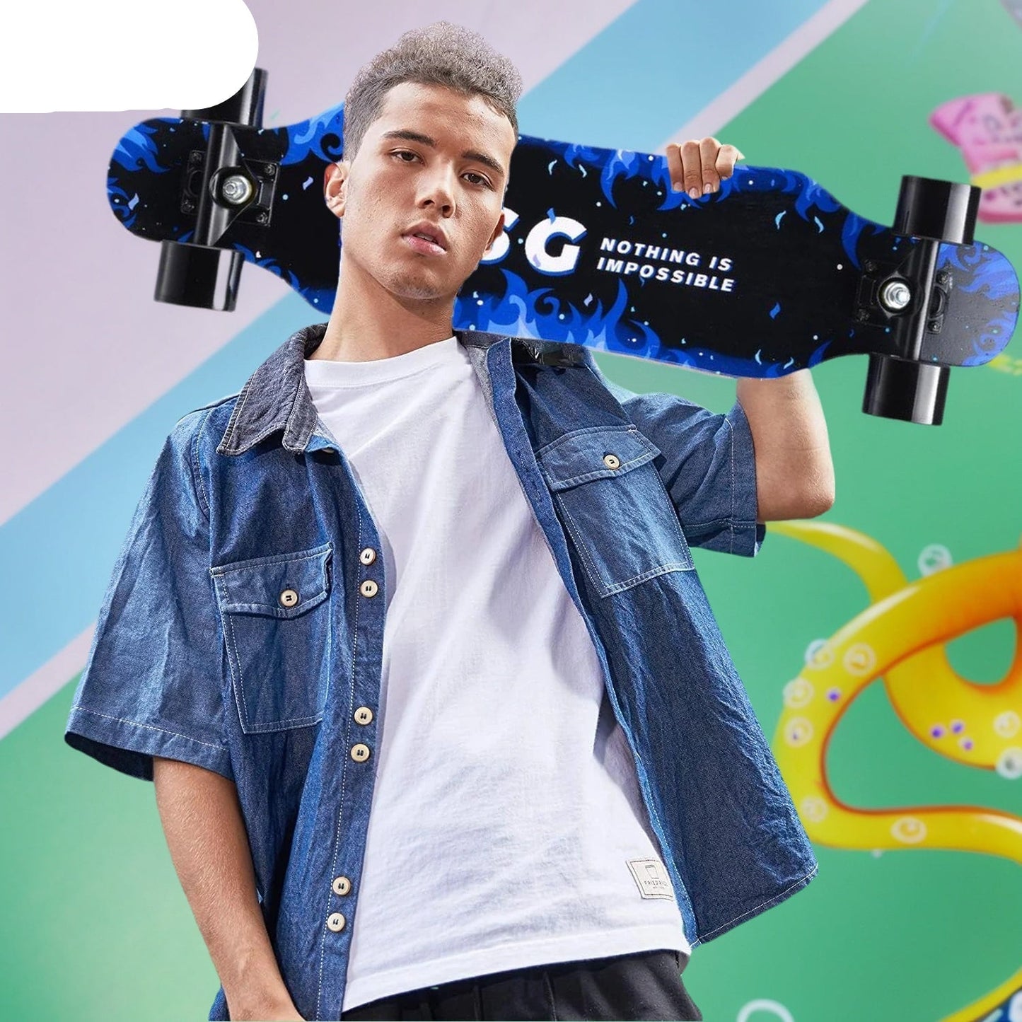 Wide Wheel Skateboard Dance Board for Adults
