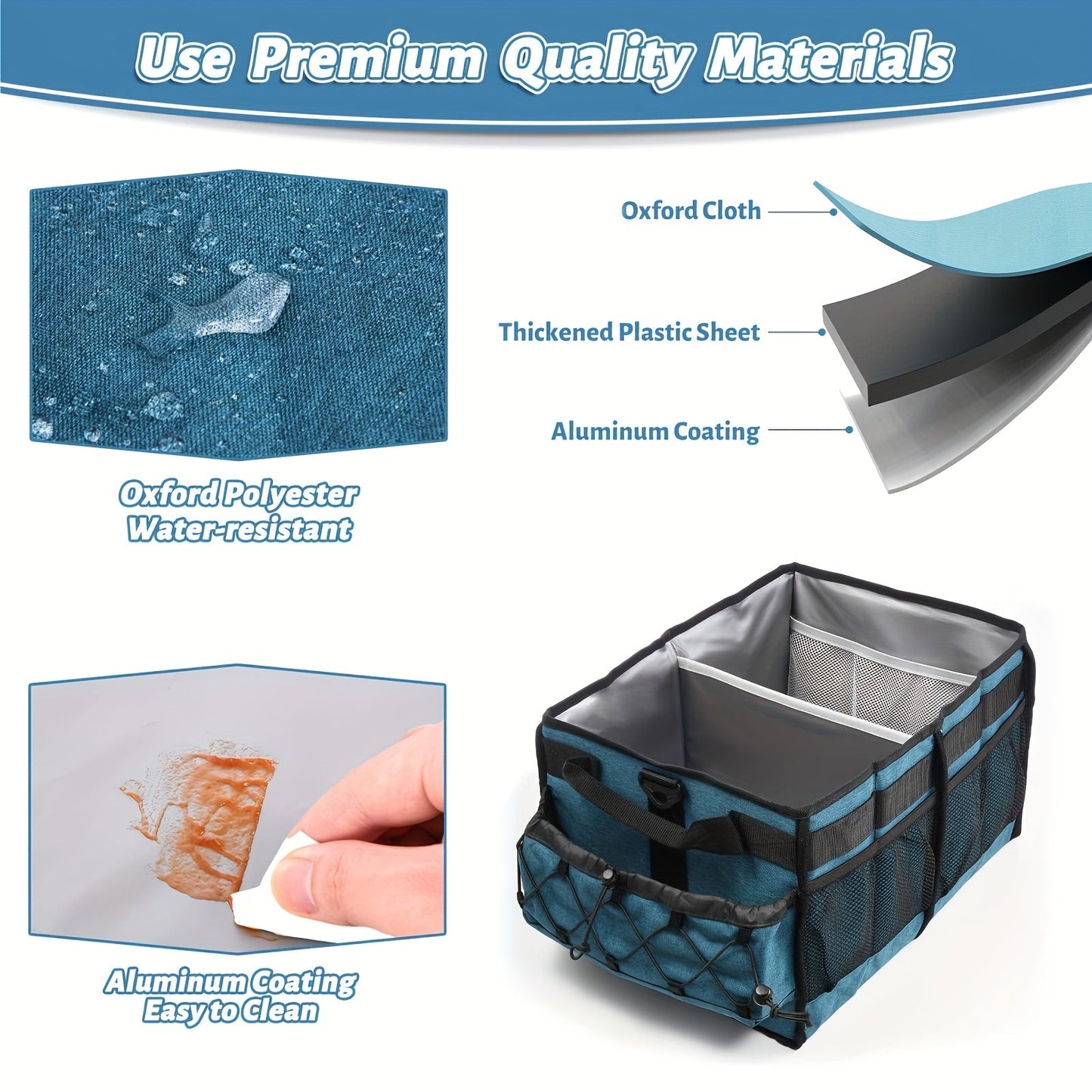 BBQ Grill Caddy with Paper Towel & Condiment Pocket