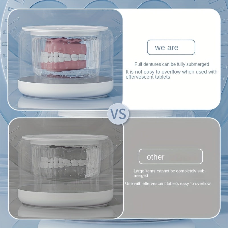 Portable Ultrasonic Denture Cleaner & Retainer Washer