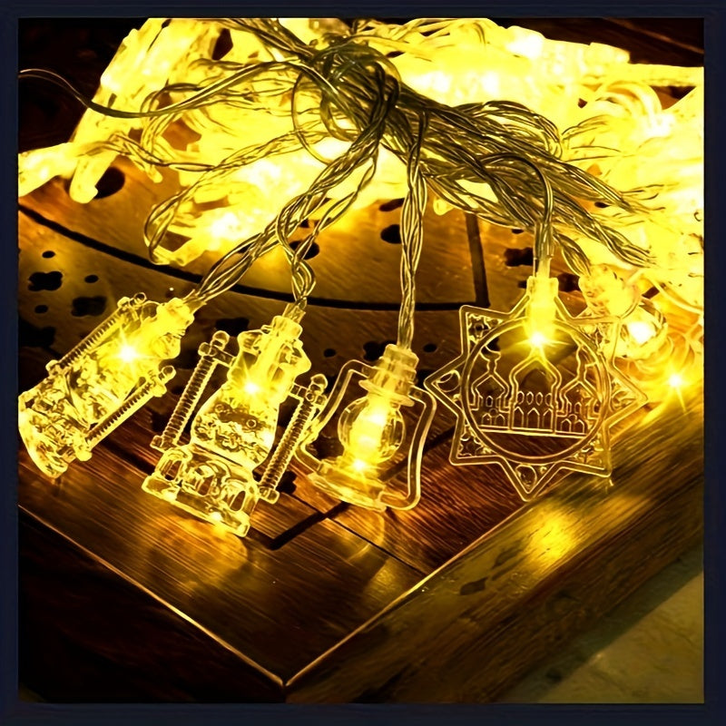 Ramadan Eid LED String Lights Star Moon Castle