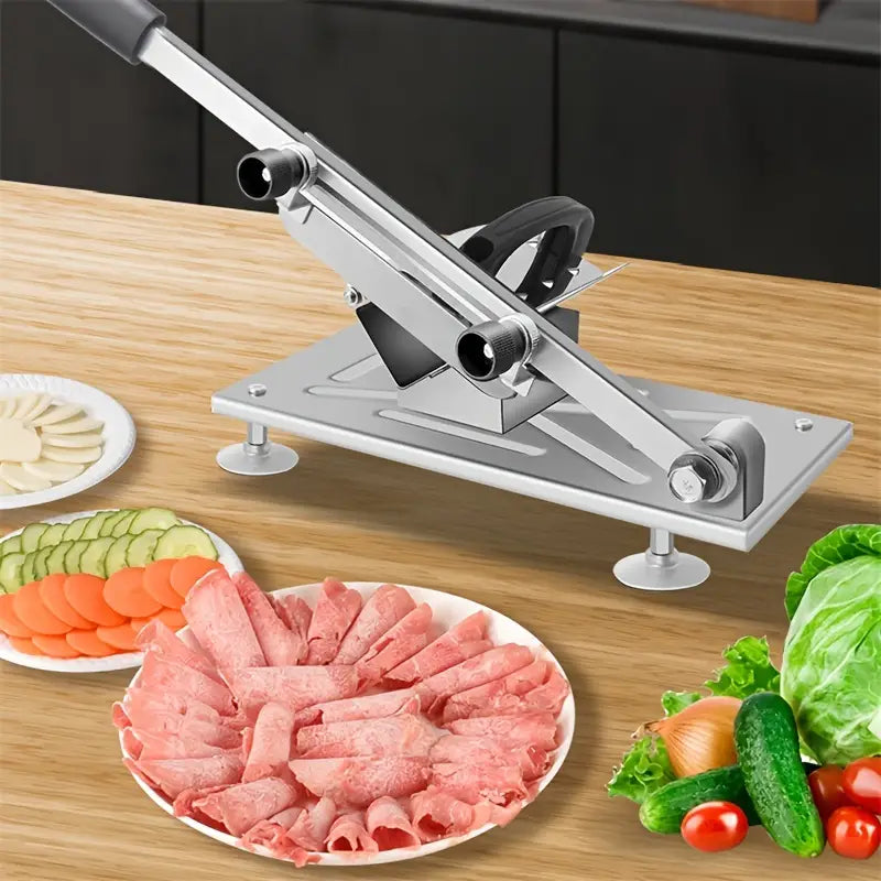 Precision Kitchen Cutting Tool - Adjustable Thickness Meat, Fruit, and Vegetable Slicer