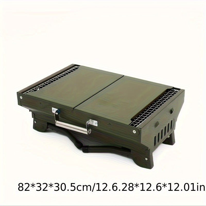 Outdoor Folding Charcoal Grill BBQ Rack