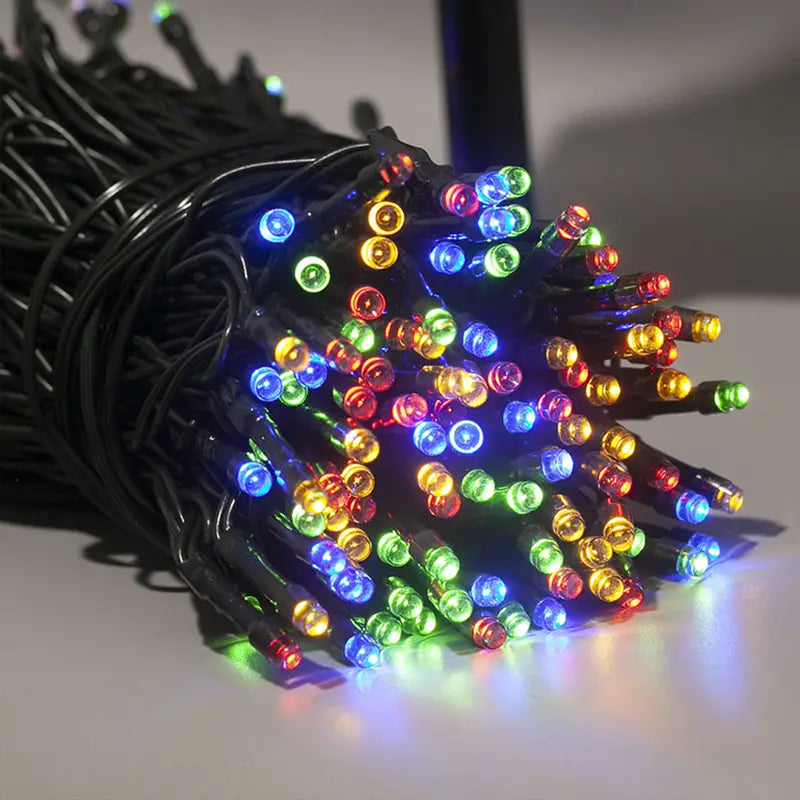 Twinkling Tidings: Festive Christmas Solar String Lights for Outdoor Brilliance