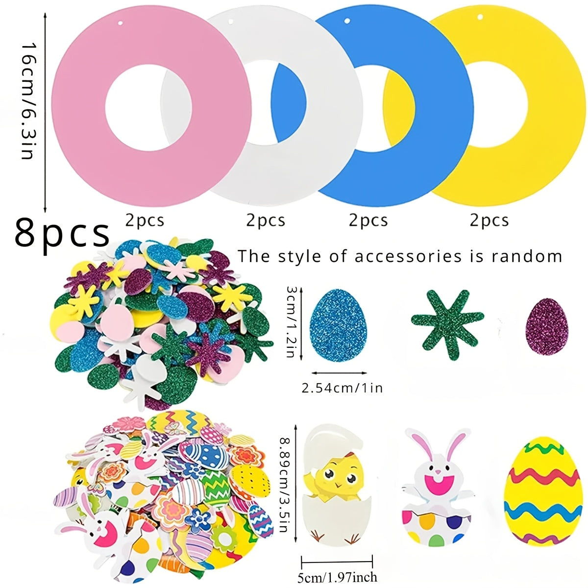 Easter DIY Craft Kit with Bunny and Egg Stickers