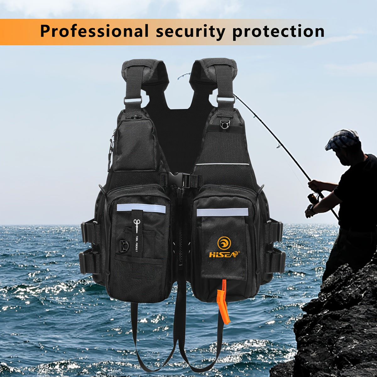 High Buoyancy Adult Life Jacket Black