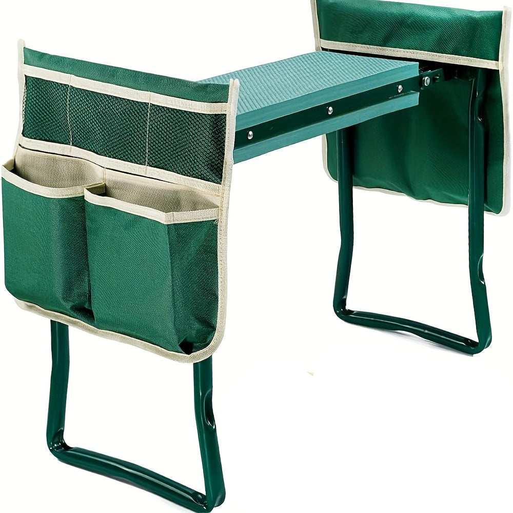 Garden Kneeling Chair with Cushion and Tool Bag