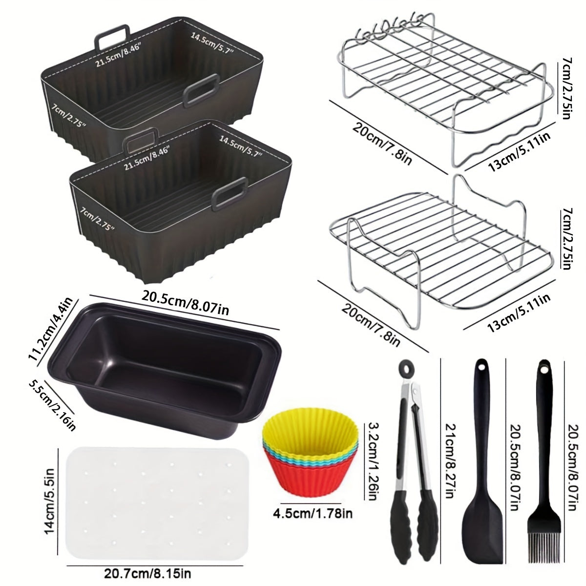 10-Piece Air Fryer Accessory Kit